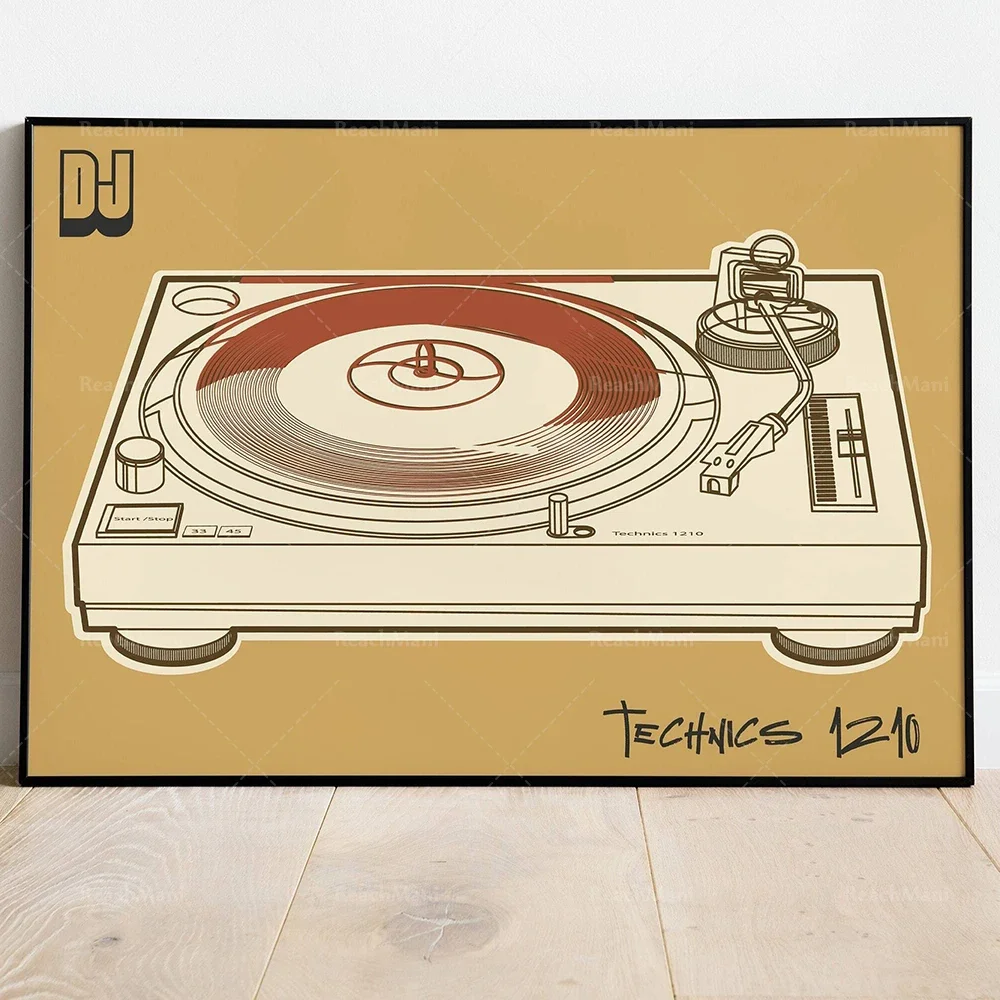 Jazz poster, piano, Ibiza, record player, Edinburgh Jazz, jazz festival exhibition poster, boho decor, housewarming gift,