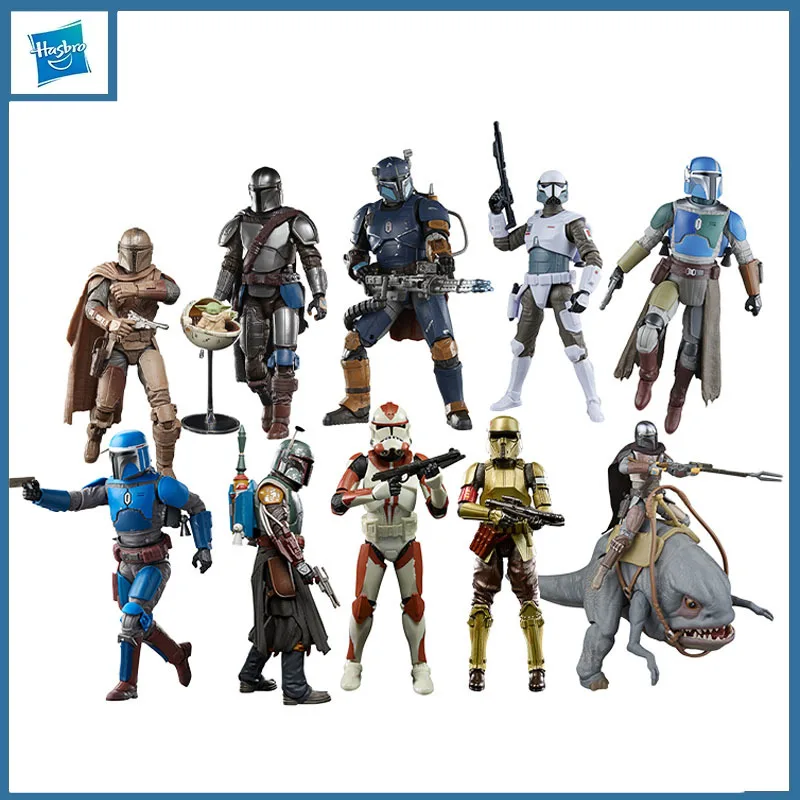 

Hasbro Original Genuine Star Wars Black Mandalorian Series 6 Inches Action Figure Toys for Boys Girls Gift Collectible Model