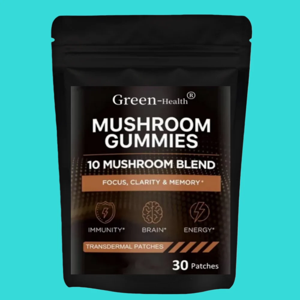 30 Patches Mushroom Complex Transdermal Patches Brain Booster, Immune Support, Energy For Men & Women