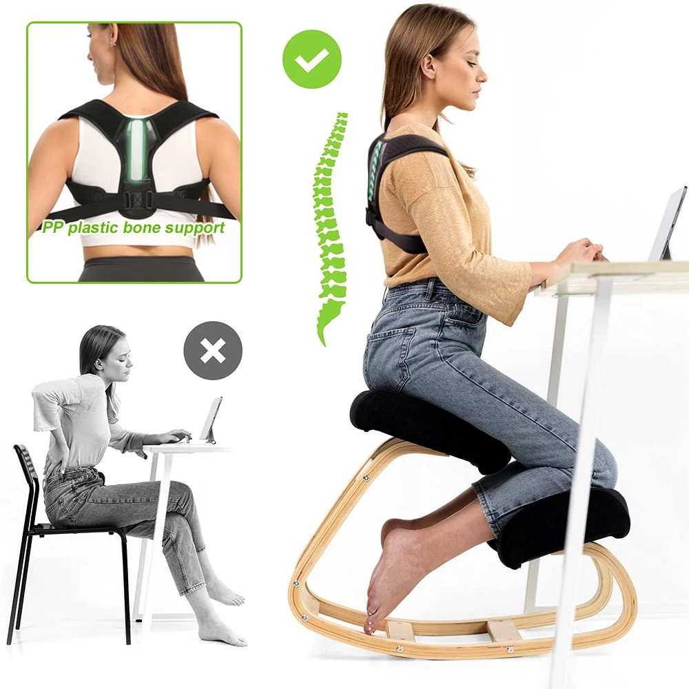 Posture Corrector for Men and Women - Posture Brace, Adjustable Upper Back Brace for Clavicle Support and Providing Pain Relief