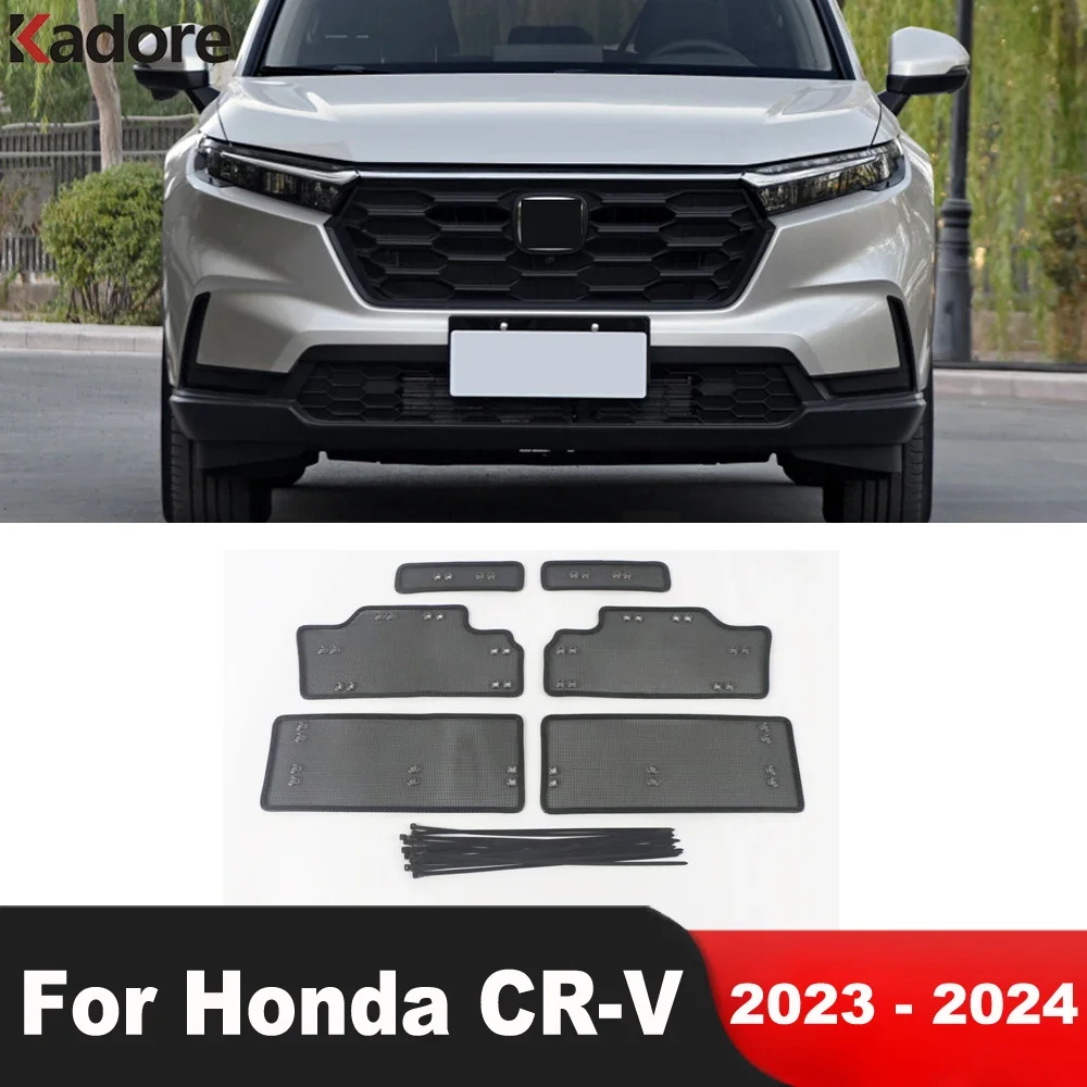 

Car Front Grille Insect Net Screening Mesh Cover For Honda CRV CR-V 2023 2024 Anti Pest Dust Protective Grid Accessories