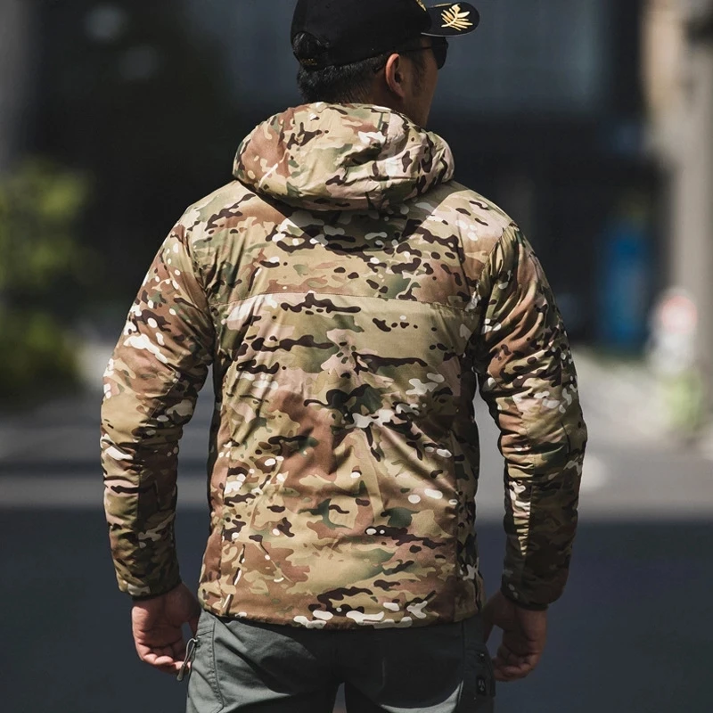 Outdoor Army Clothes Casual Tactical Windbreaker Men Winter Autumn Waterproof Flight Pilot Coat Hoodie Military Field Jacket