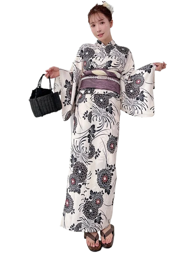 Kimono tradizionale giapponese Sle in due pezzi Batobe Dr Poliestere Summer Faion Abbigliamento etnico da donna Costume di scena