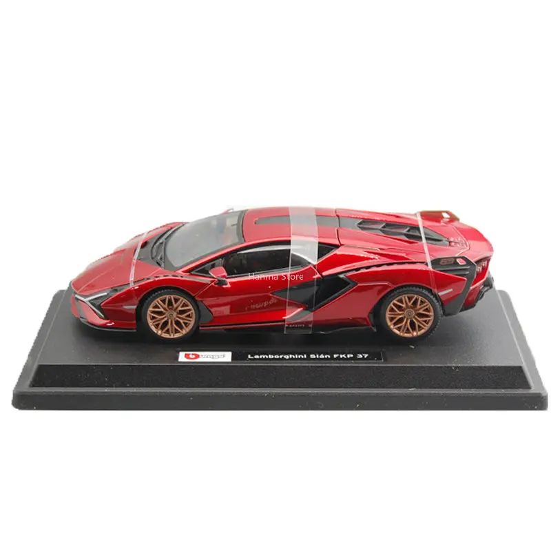 Bburago 1:24 Lamborghini Sian FKP 37 Alloy Sports Car Model Diecast Metal Toy Car Model High Simulation Collection Children Gift