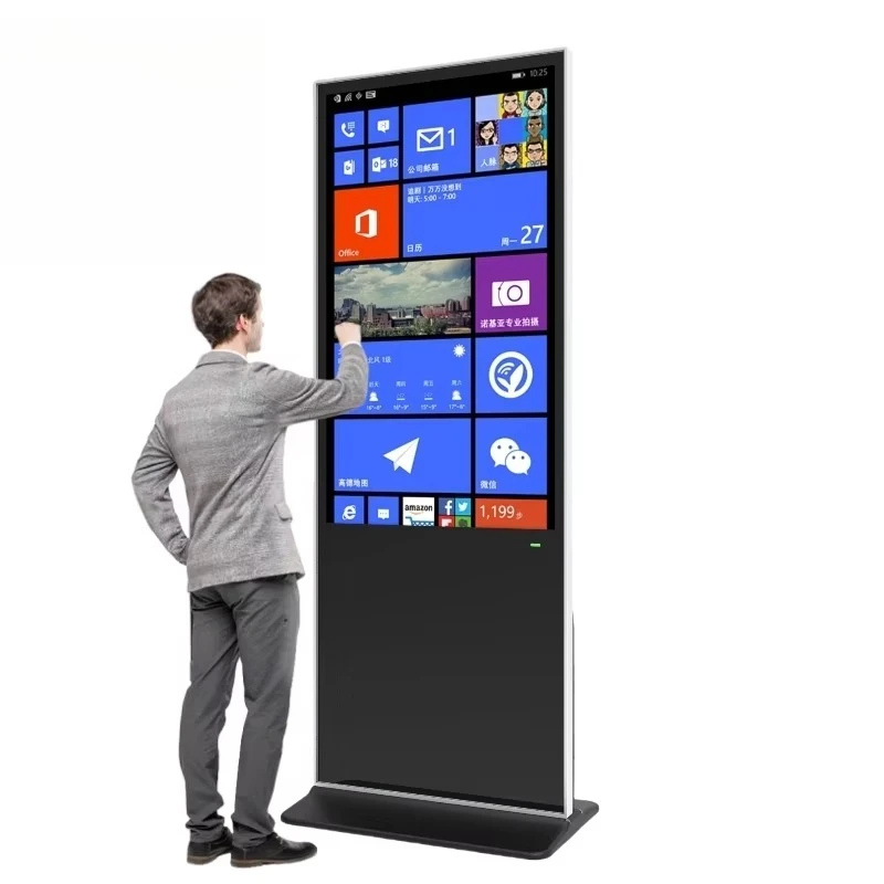 

2K 4k Полная высокая четкость 42 49 50 55 65-дюймовый напольный в помещении с вертикальным цифровым тотемным сенсорным экраном