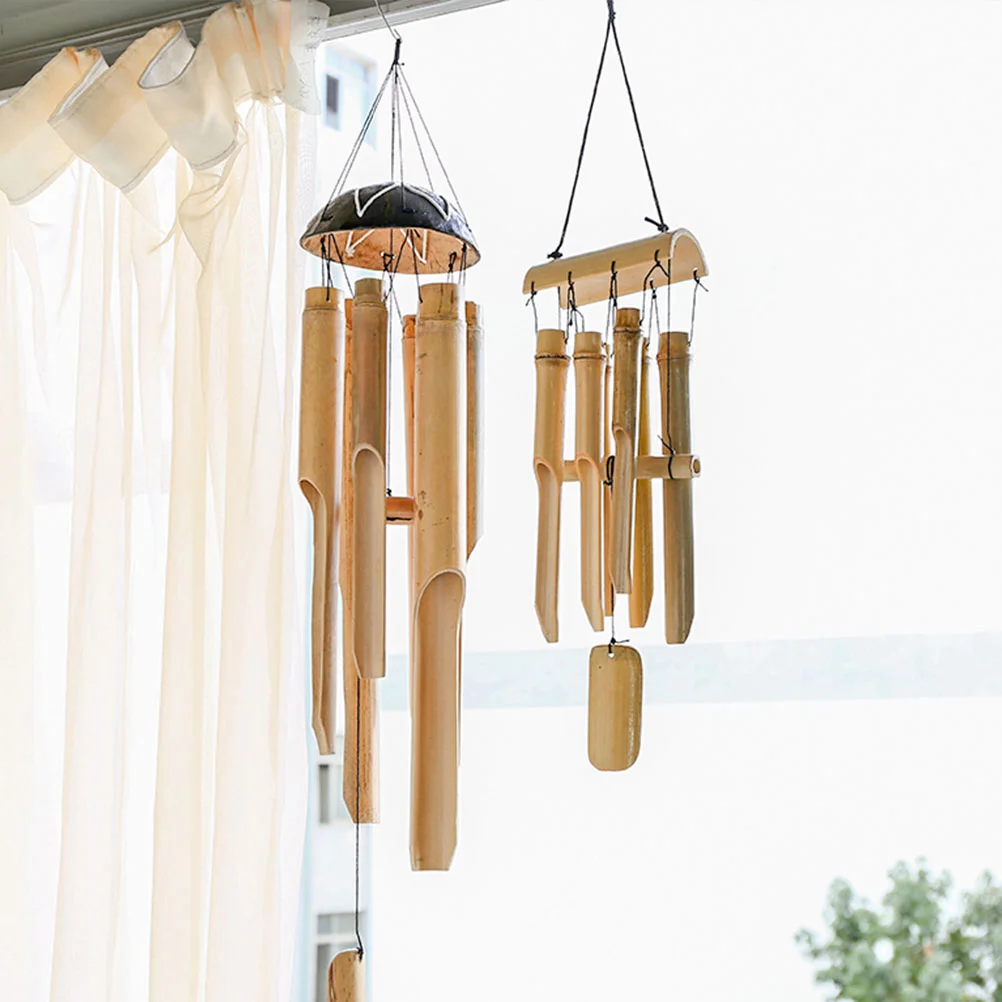 Decorate Wind Chime Windchime Astetic Room Coconut Shell Vintage Home Decoration