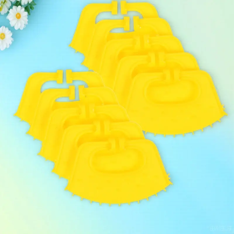 

10 шт. пластиковых зажимов для носа телят, приспособление для отлучения от груди, кольцо-фиксатор для носа коровы, аксессуар для скота, устройство для отлучения от груди для сельскохозяйственных животных