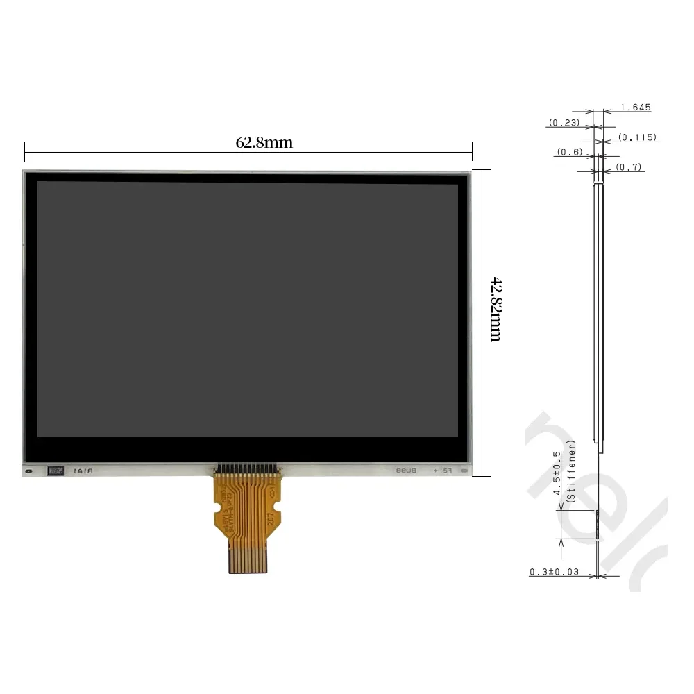 Sharp 2.7 Inch 400x240 WQVGA Monochrome LCD Display Screen Reflective Memory MONO LCD Industrial Handheld & PDA Display Module