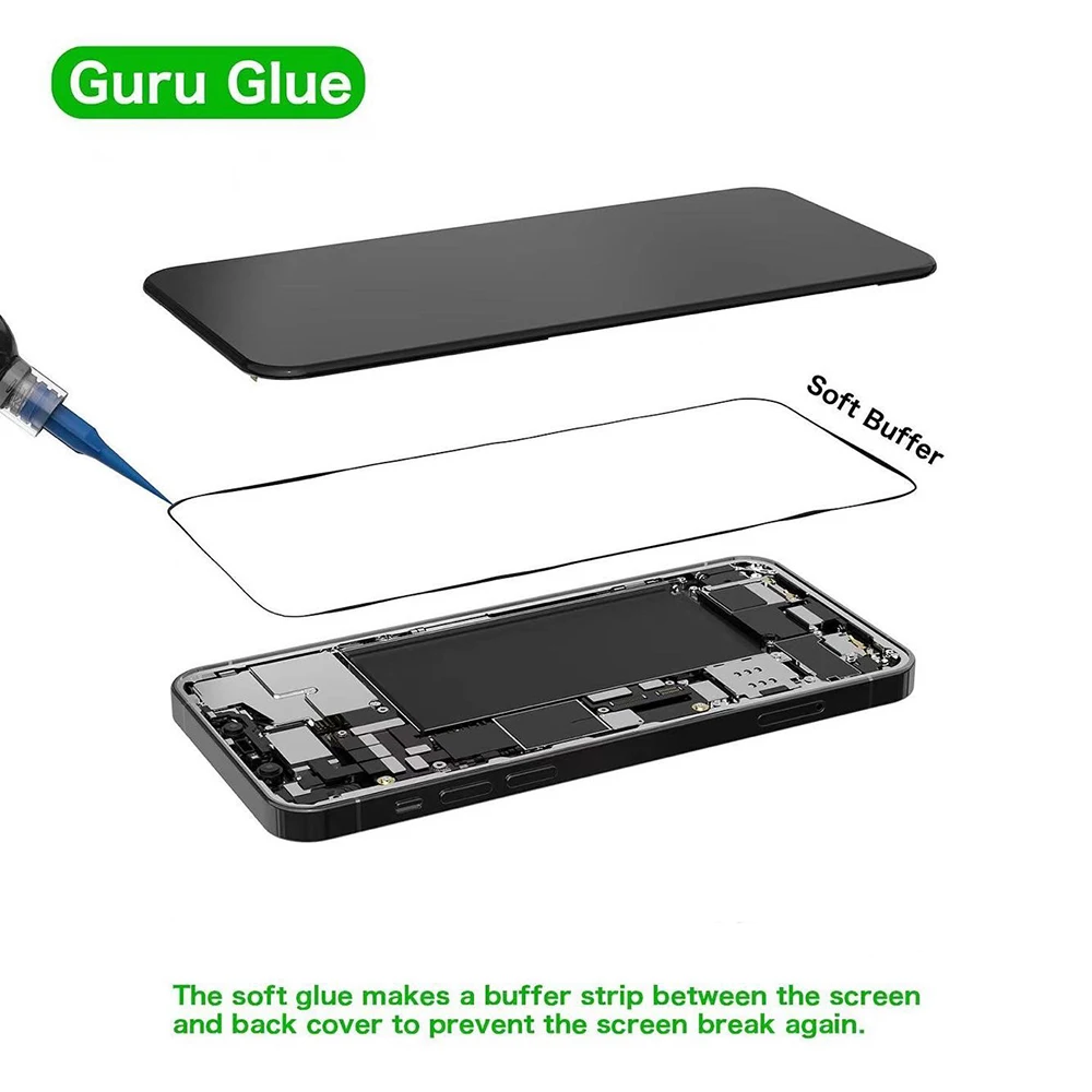 2UUL Guru Special Soft Glue Manual Gun Applicator For iPhone 15pro Samsung  Prevent Back Cover LCD Screen Damaged Broken Repair