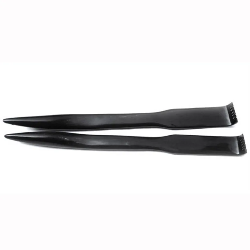 Factory Wholesale No Bending Shoehorn Black Buffalo Horn Shoehorn Boutique Shoes Shoehorn Elderly Household Products