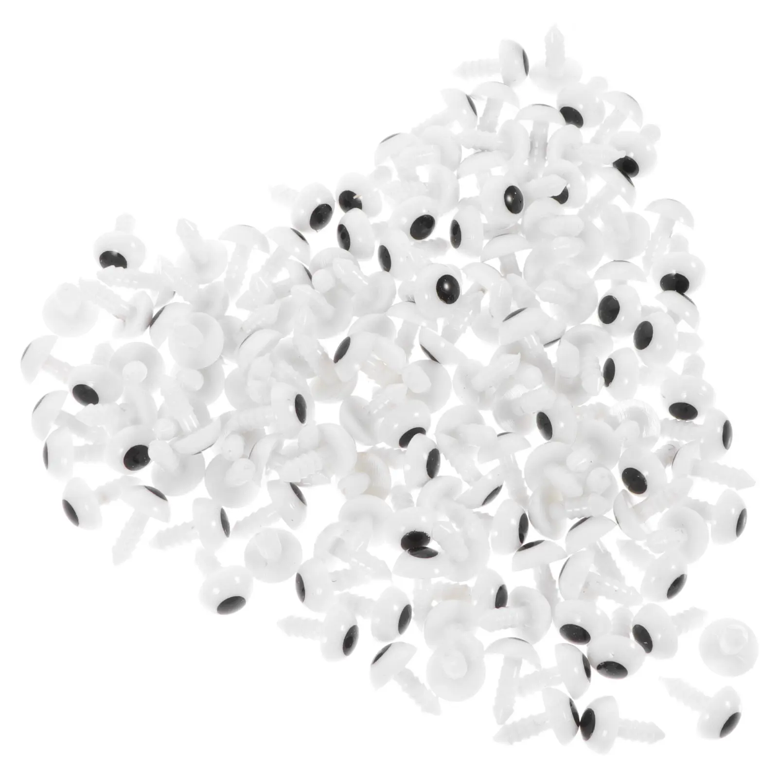 

200 шт. пластиковых глазок для поделок, реалистичные имитационные глаза, легкие и портативные принадлежности для творческих проектов ручной работы