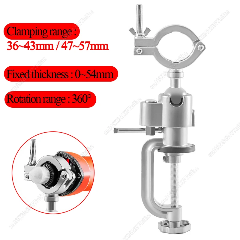 360 Degree Rotating Table Vise Multifunctional Aluminium Alloy Swivel Bench Clamp Electric Drill Stand Rotating Tool New