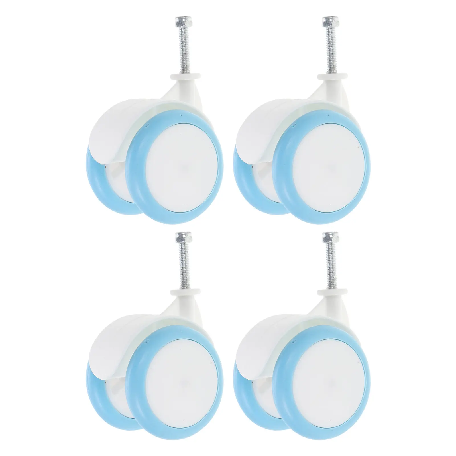 

Комплект из 4 универсальных колес для ходунков, тележки, стульчика для кормления, коляски, пластиковые, резиновые, гладкие, для легкой замены
