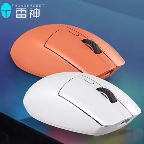Thunderobot ML4 Wireless Mouse 2mode 2.4G Buletooth Lightweight Silent Long Life PC Gaming E-Sports Mouse Accessories Laptop