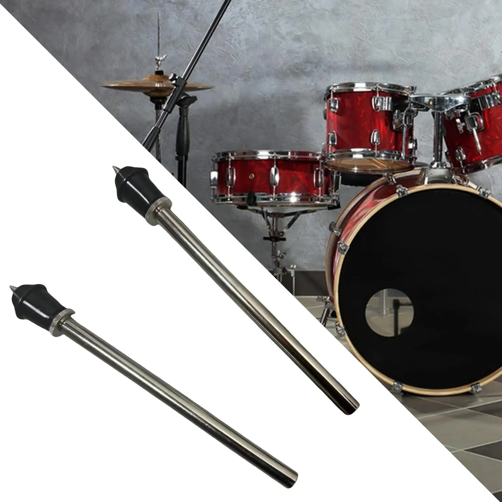

2Pcs Bass Drum Feet Drum Legs Heavy Duty Tom Drum Set Musical Instrument Accessories Support Rack Drum Set Metal Legs
