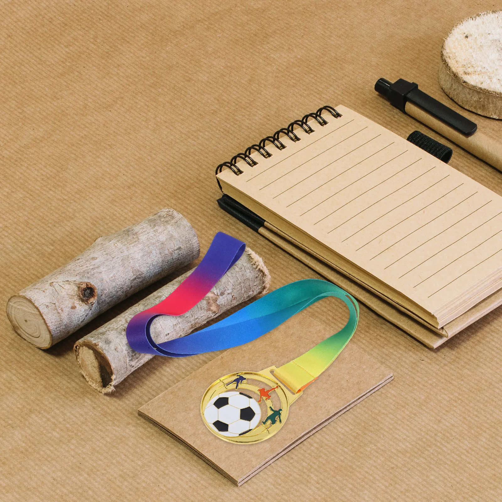 

6Pcs Football Theme Hollow-Out Medals Zinc Alloy Lightweight Sports Awards for Kids Football Awards Sports Medals