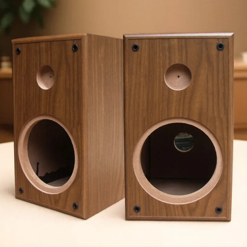 

6.5 Inch Car Audio Speaker Empty Enclosure DIY Bass Subwoofer Box with Tweeter for Sound System Upgrade