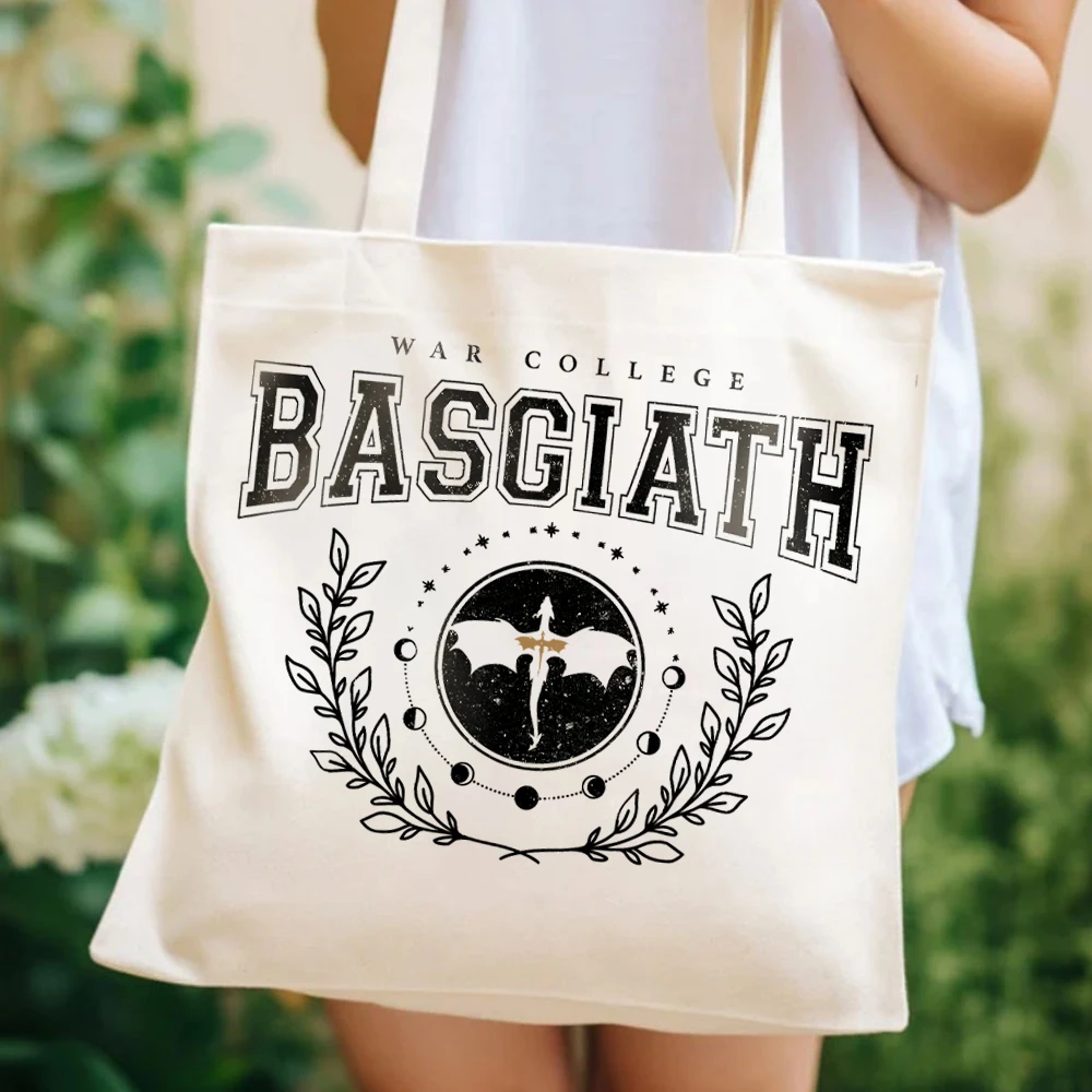 Basgiath-Sac fourre-tout War imprimés pour femme, Fourre-tout Fourre-tout Fourre-tout Fourre-tout Fourre-tout Fourre-tout Fourre-tout pour femme, Fourre-tout en verre Sorrengail