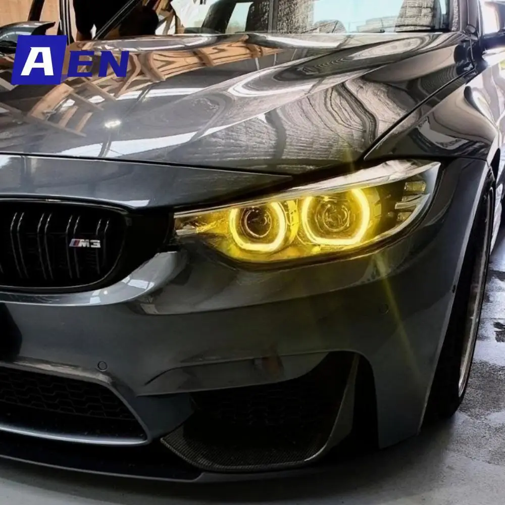 M3 M4 Yellow Lemon Angel Eyes DRL LED Boards for 2018 2019 2020 F36 F32 F82 F80 F33 LCI LED Headlight Daytime Running Light