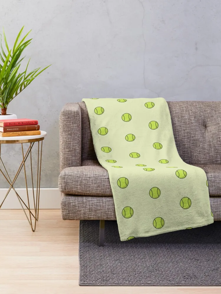 Tennis Ball Icon Throw Blanket funny gift Warm Blankets