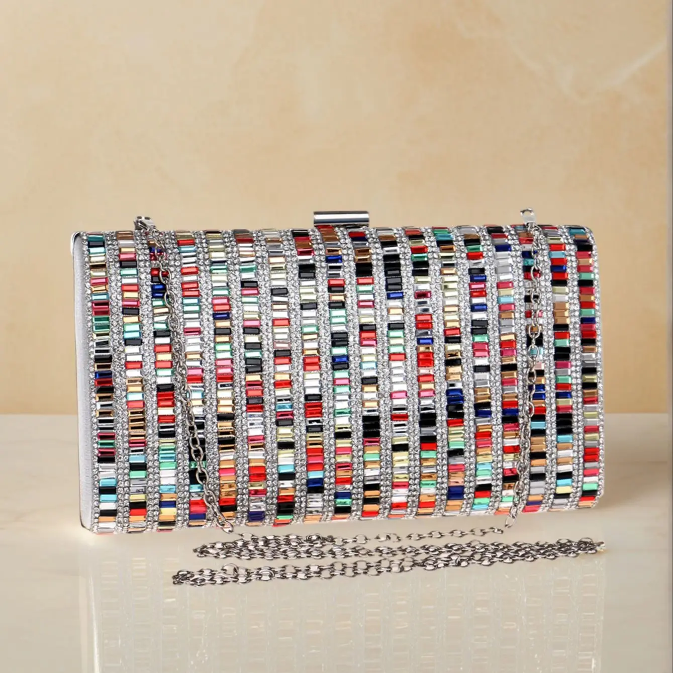 

Acrylic Candy Color Clutch Bag Lady Party Wedding Evening Bag Shoulder Chain Purse Handbags For Women Evening Bags
