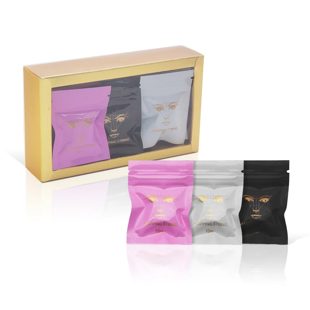 جديد 10 متر رسم الخرائط قبل الحبر سلسلة Microblading الحاجب ماكياج الصباغة الموضوع شبه دائم تحديد المواقع خط أدوات قياس الحاجب #2