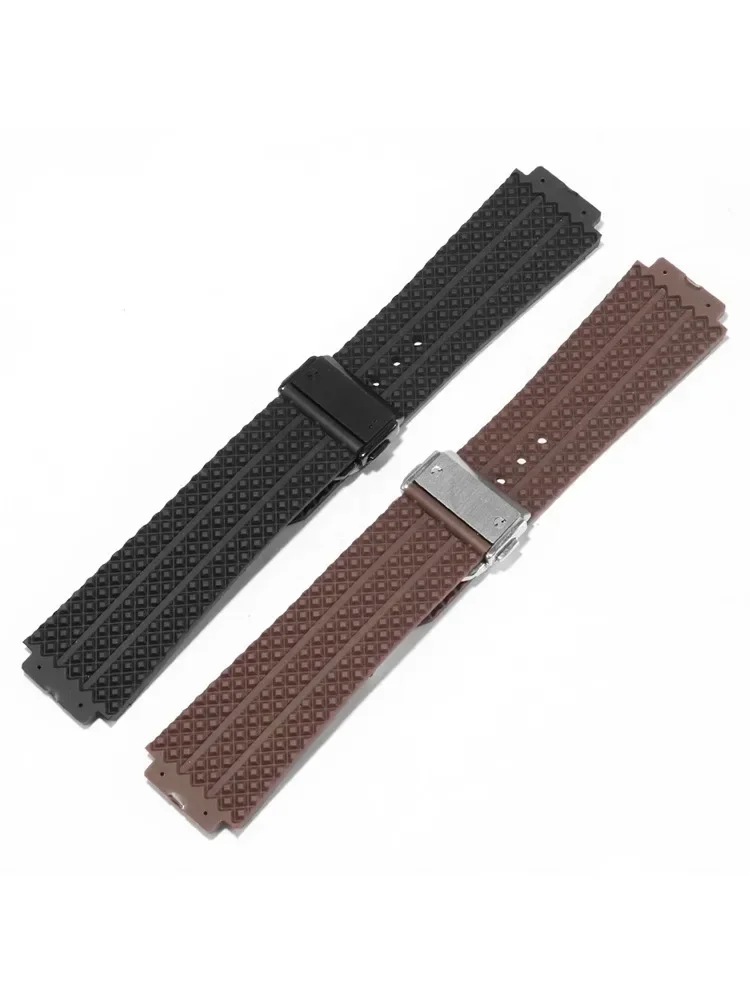 Silicone Watch Band For HUBLOT BIG BANG 24mm*17mm 25mm*19mm Waterproof Men Watch Strap Accessories Rubber Watch Bracelet Chain