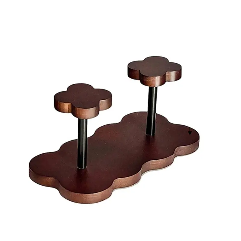 

【FITTING】Wood Disposable Cup Dispenser For Countertop Perfect For Mouthwash Cup Storage Organizer,Coffee Paper Cups And Kitchen