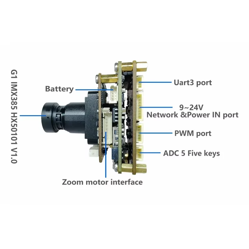 In stock 2026 IMX385 Camera Module 2MP 1/2" Sensor Starlight Night Vision Camera Module Webcam 1080P Camera Module with USB2.0 H