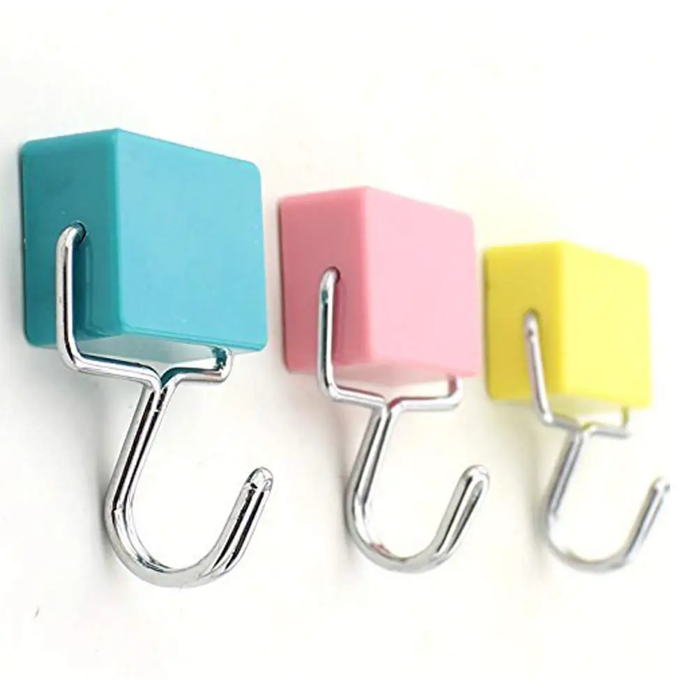 

Super Strong Magnetic Hooks Colorful Magnetic Hooks Wall Mount Strong Magnet Neodymium Magnet Strong Hook Thick Wall Kitche Hook