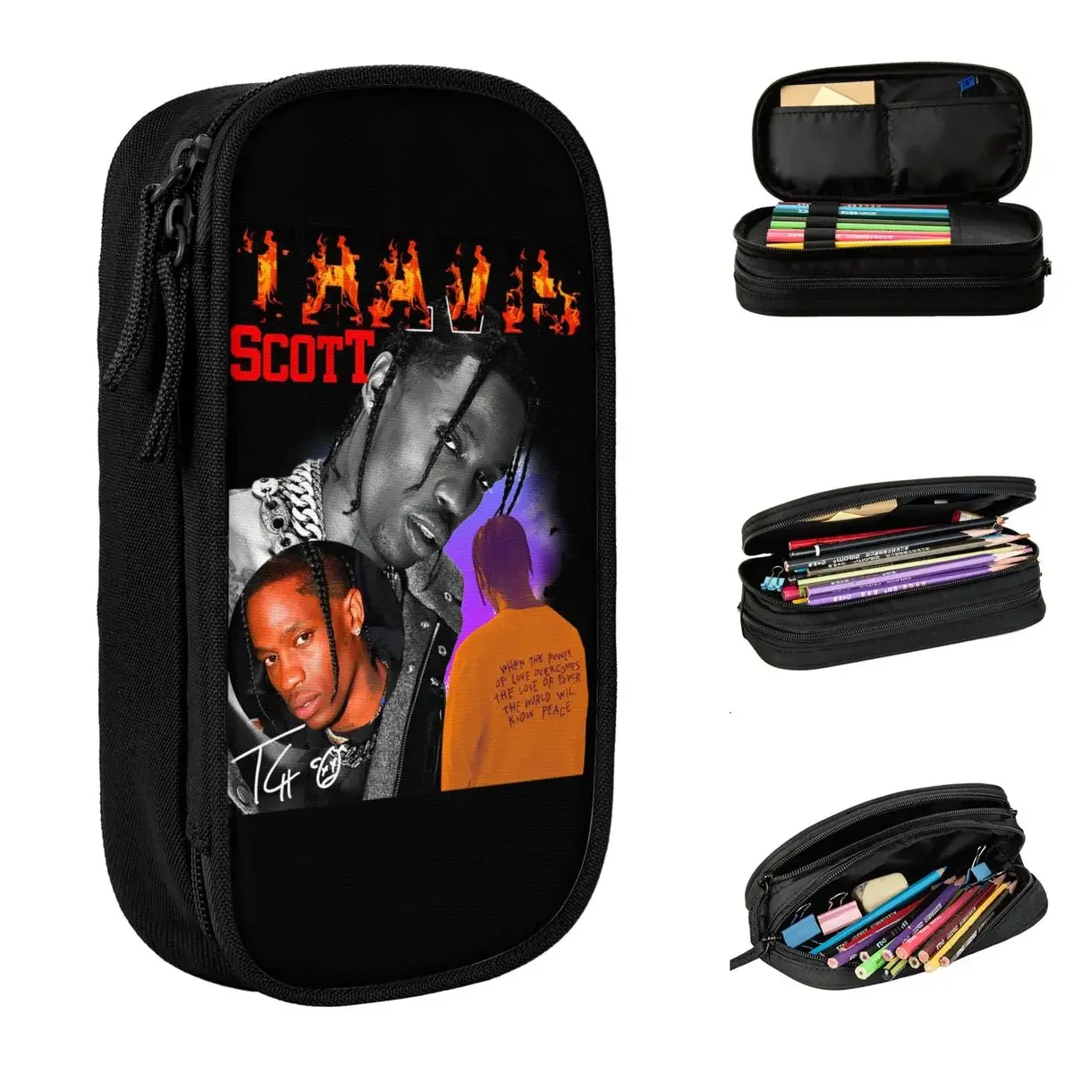 

Cute Cactus Jack Pencil Cases MUSIC Pencilcases Pen Box Kids Large Storage Bags Students School Gifts Accessories