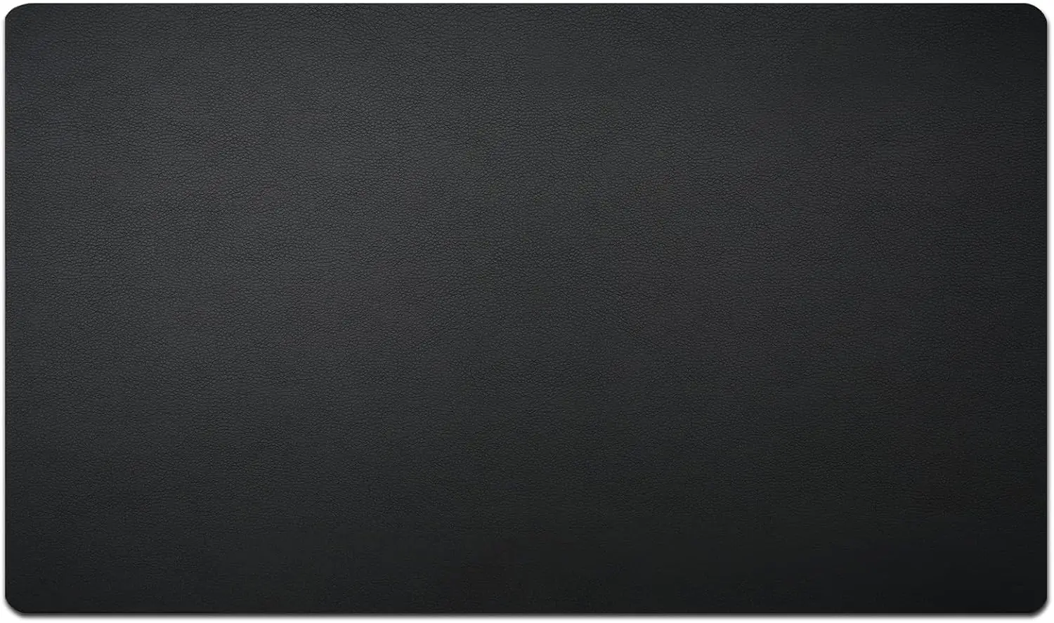 Leather Desk Blotter Pad 24x14in Non-Slip Waterproof Flat Black