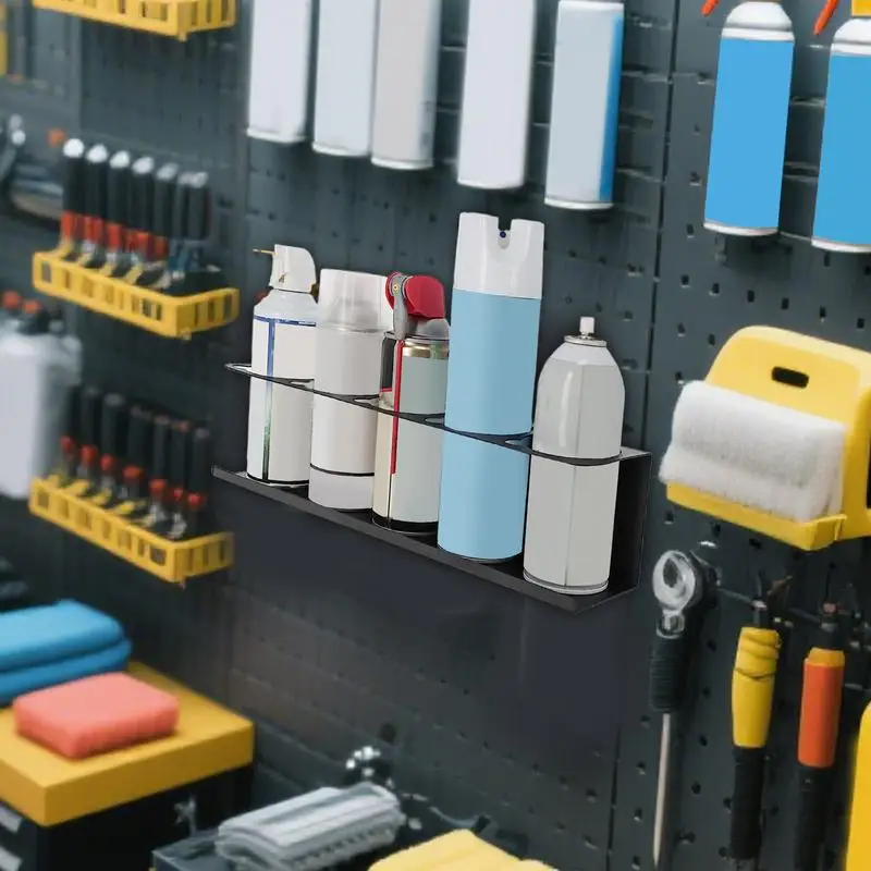 

Spray Bottle Holder Wall Mounted Adhesive Rack Multi-Layer Compartment Caulk Tube Holder Rack For Garage Home Industry Wrench