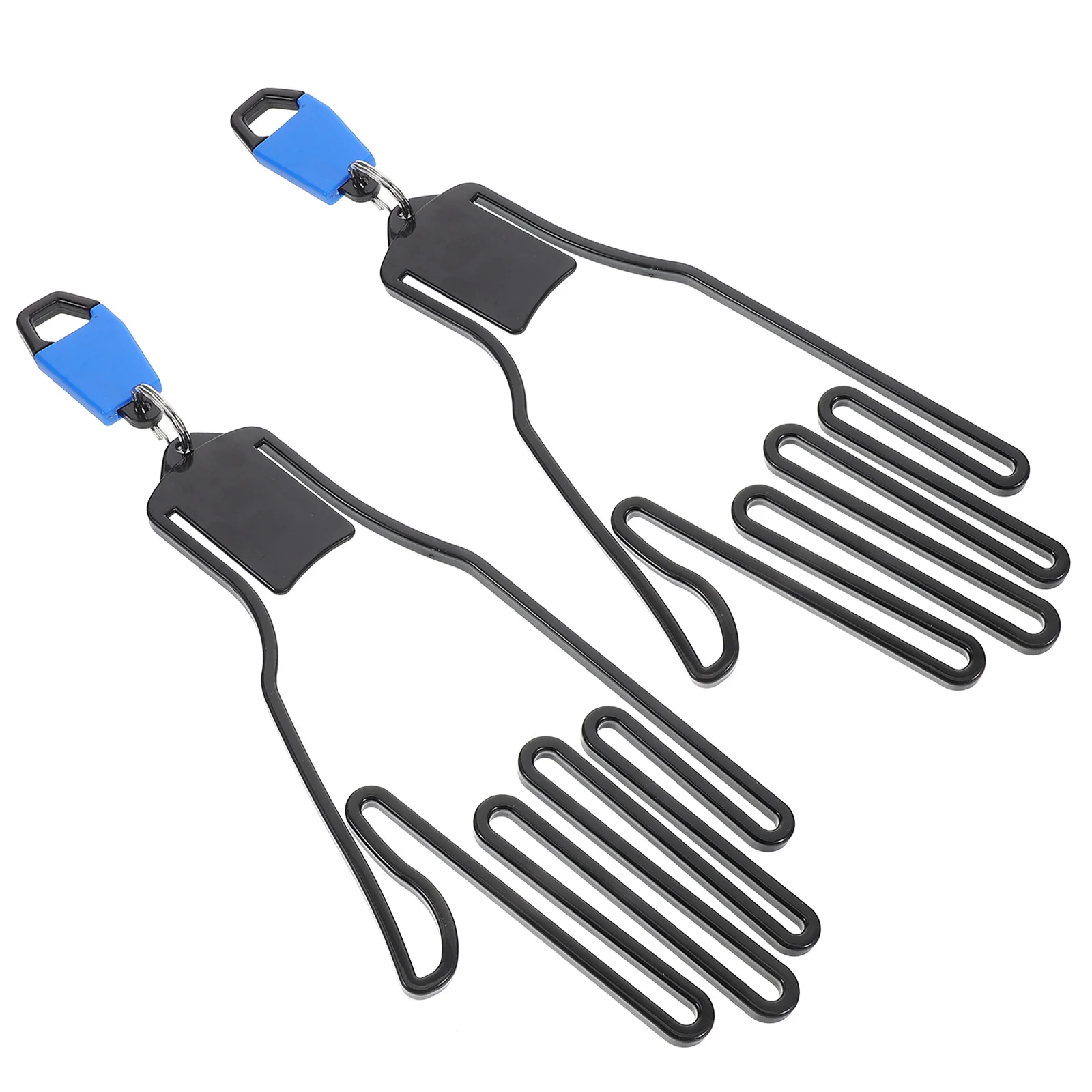 

1 Pair Golf Glove Holder ABS Material Lightweight Hook Design Protects Gloves from Deformation Golf Bag Hanger Portable