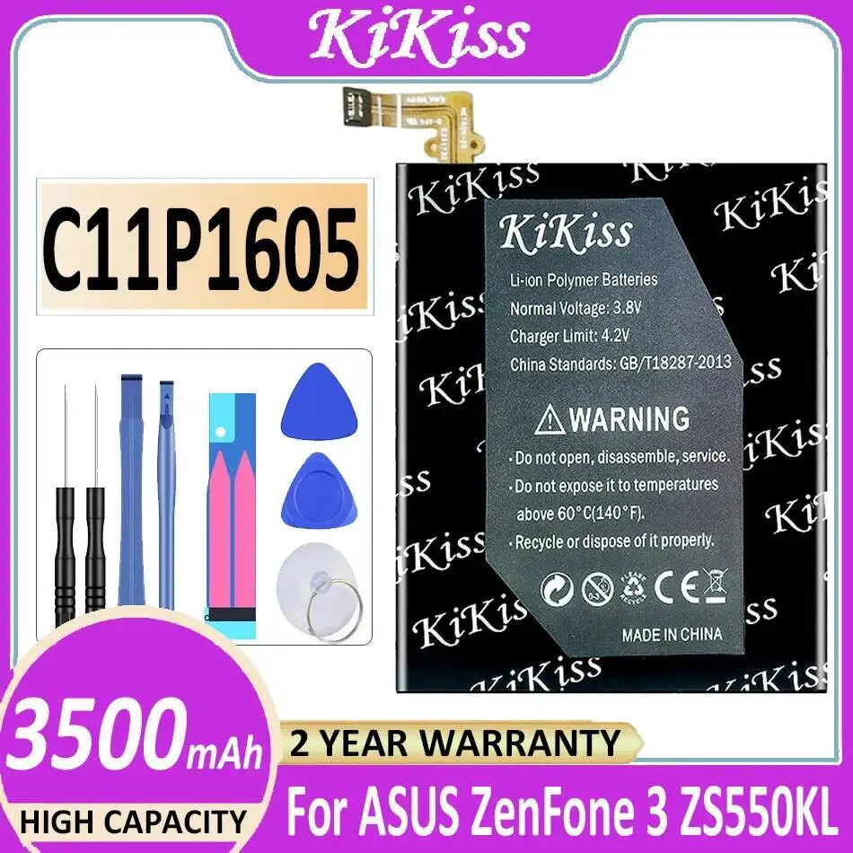 

3500 мАч для Asus Zenfone 3 ZS550KL 570KL Z01FD экологически чистый аккумулятор высокой емкости C11P1605 для мобильного телефона