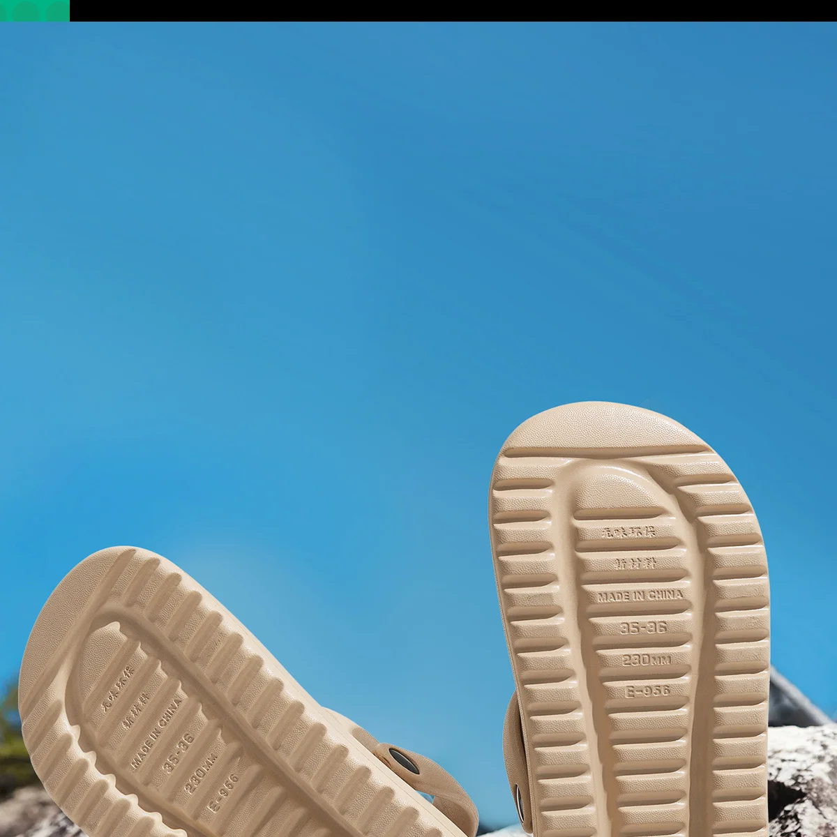 EVA-Damensandalen, Sommer, erhöhte Höhe, dicker Boden, Sandalen, bequem, weich, für drinnen und draußen – Detail 7