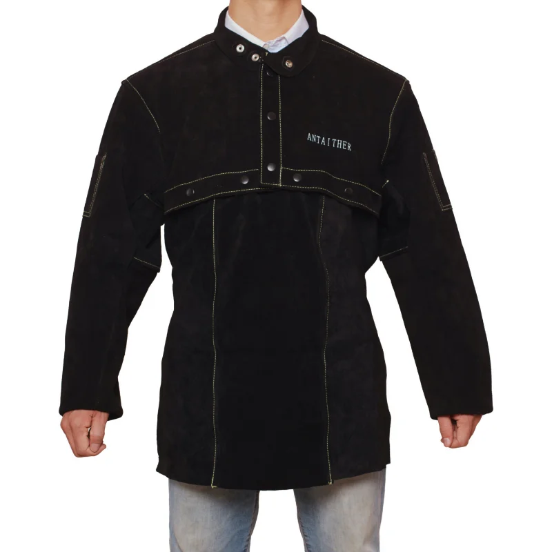 Cowhide Electric Welding Fire-proof Scalding-proof Flame-retardant Detachable Apron Vest-Top Welder Protective Clothing