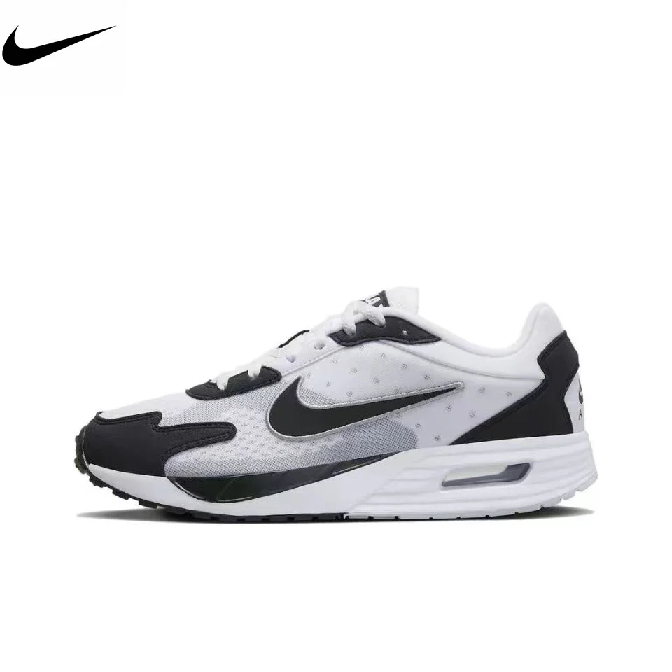 

NIKE AIR MAX SOLO Mesh Synthetic Leather Low-top Wear-resistant and Breathable Men's Shoes White and Black