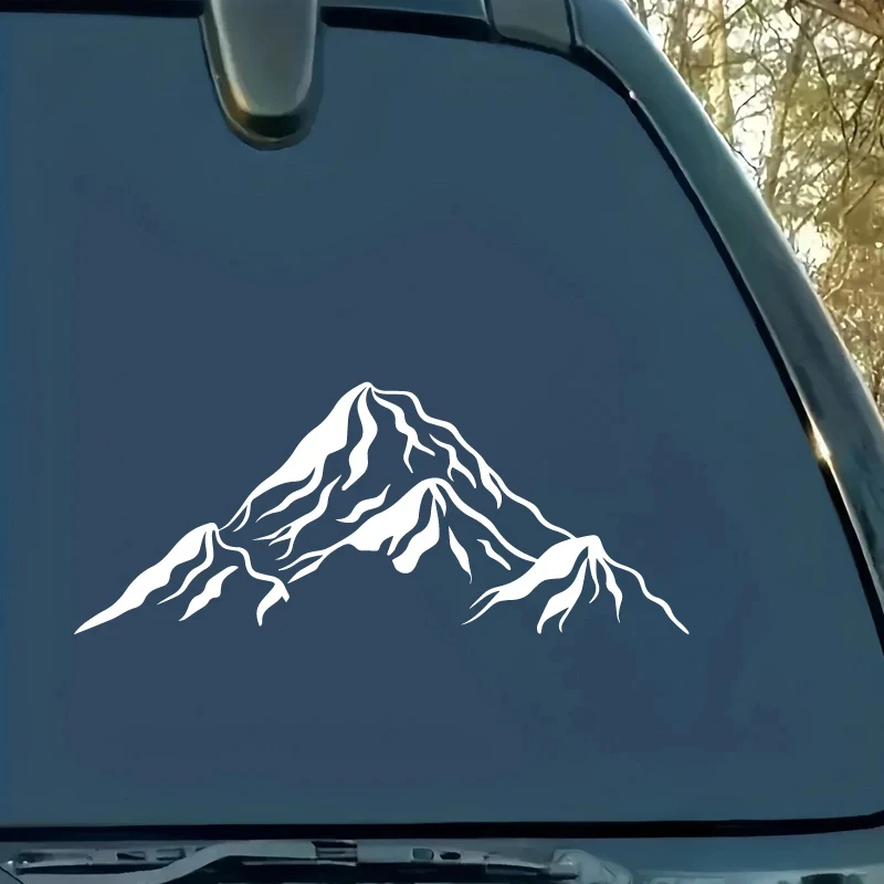 Chain of mountains Decals & Bumper Outdoor adventure designs, outdoor adventure stickers nature themed decorations durable vinyl