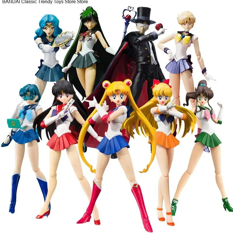 بانداي الأصلي S.H.Figuarts بحار القمر المريخ المشتري فينوس أورانوس نبتون بلوتو زحل عمل أنيمي نموذج لجسم مكتمل #3