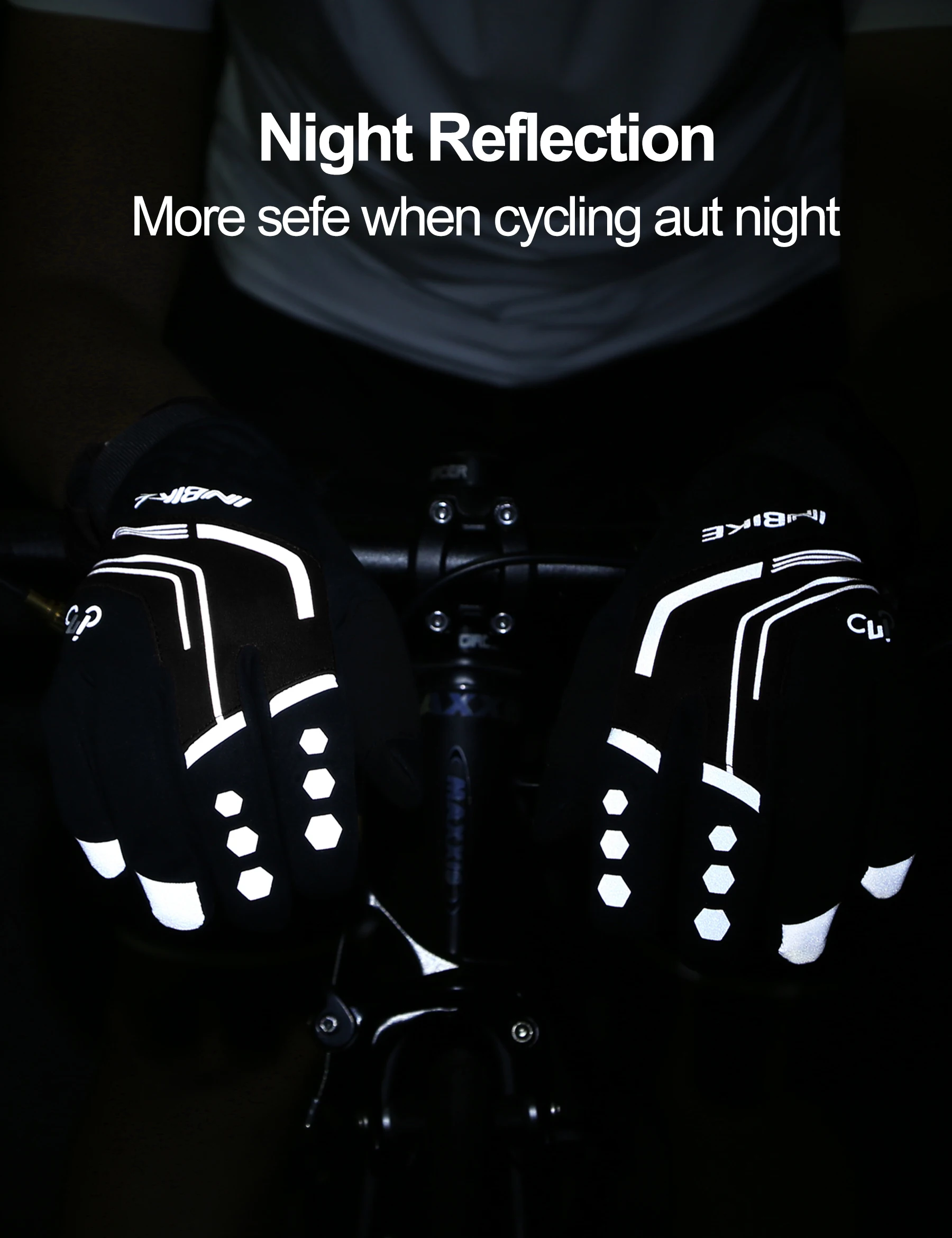 INBIKE Winter Cycling Gloves Gel Pad Thermal Bicycle MTB Bike Road Gloves Outdoor Sport Glove for Cycling Windproof  Accessories