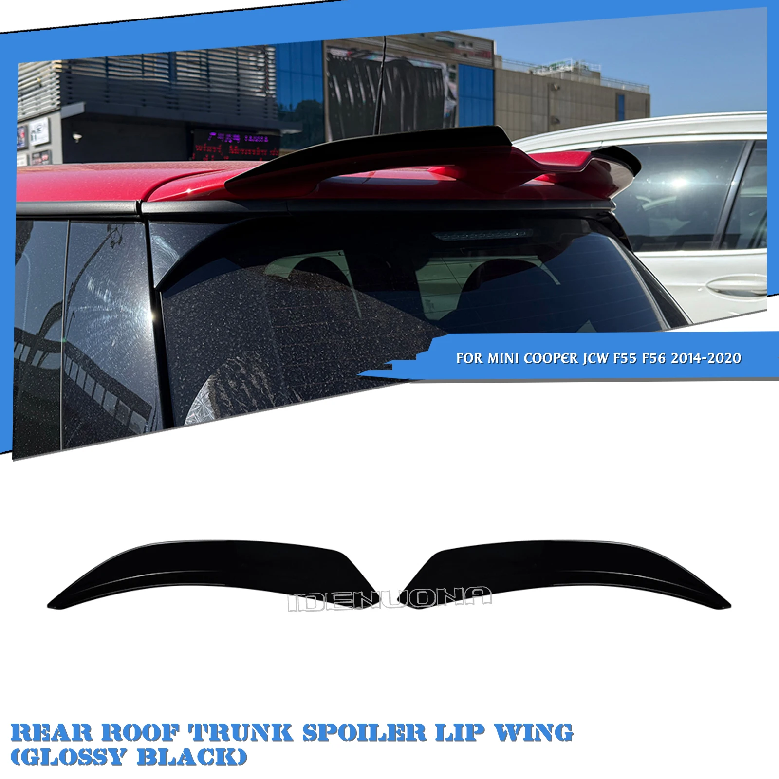 

2 шт. автомобильный задний боковой спойлер на крышу, верхнее крыло, маленький хвостовой стиль для губ для BMW Mini Cooper JCW F55 F56 2014-2020