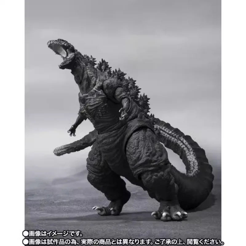 ในสต็อก Bandai S.H.Monsterarts SHM Godzilla 2016 The Fourth Orthochromatic Ver. อะนิเมะ Action Figure ของเล่นของขวัญคอลเลกชัน