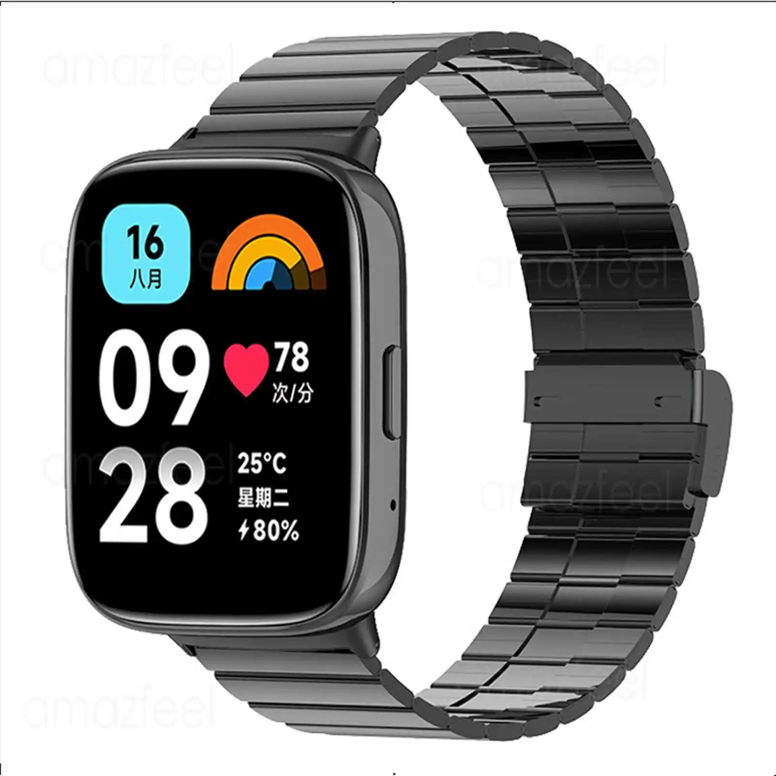 Bracelet de rechange pour Xiaomi Redmi Watch 3, bracelet de montre actif, bracelet en acier inoxydable