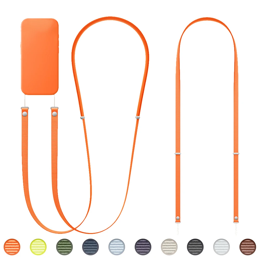 

Официальная нейлоновая тканая магнитная лента для телефона, подвесная веревка с защитой от потерь для оригинального IPhone 17Pro Max, подвесная веревка, быстросъемная кнопка