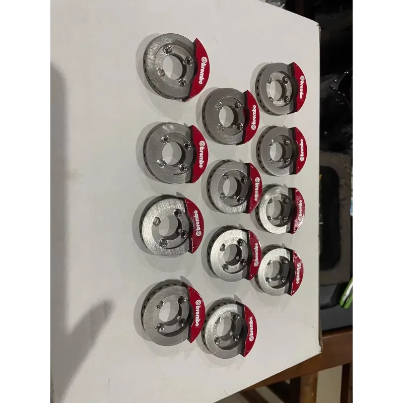 

1/8 KM RAM 1500 Crawler Custom Weighted Brake Rotors Weighted Brake Discs- Wheel Balancing & Scale Detail Upgrade Set