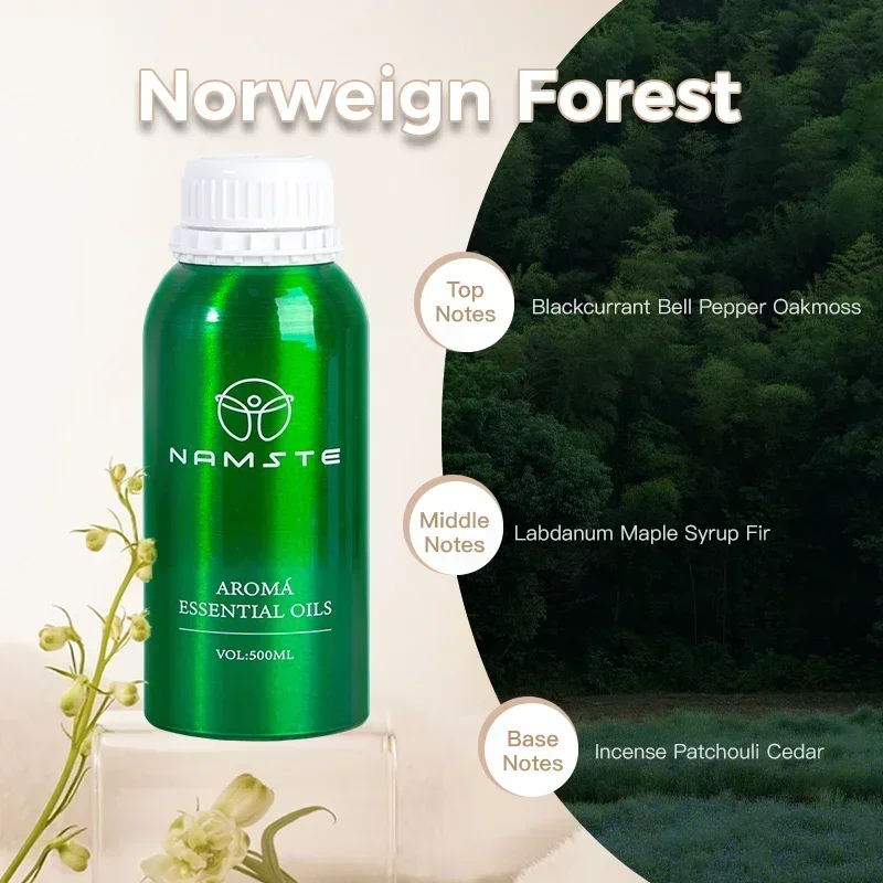 NAMASTE 500ml luxe Essentiële Oliën Puur Natuurlijk voor Diffuser luchtbevochtiger Aromatherapie Jasmijn Orchidee Aroma Olie parfum spray