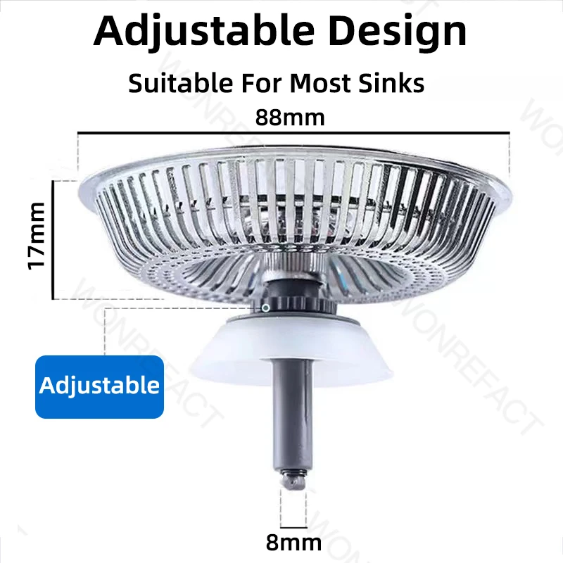 Kitchen Sink Drainage Filter Detachable Sink Food Catcher Sink Strainer Stopper Combo Pop-up Sink Filter Embedded Filter Basket