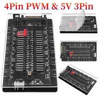 Fan Controller Hub 4Pin PWM & 5V 3Pin ARGB 10/16 Hub Cooler Master ARGB and PWM HUB SATA Power Splitter for Desktop Computer PC