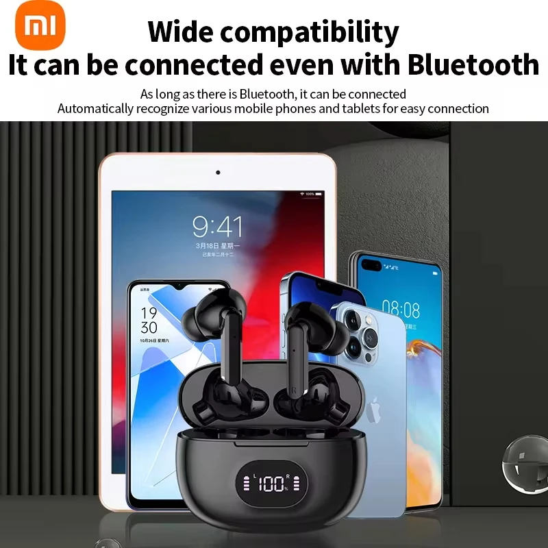 XIAOMI 919 Wireless Earphones Touch Control Bluetooth Headphones LED Digital Display In Ear waterproof Headsets for IOS Android